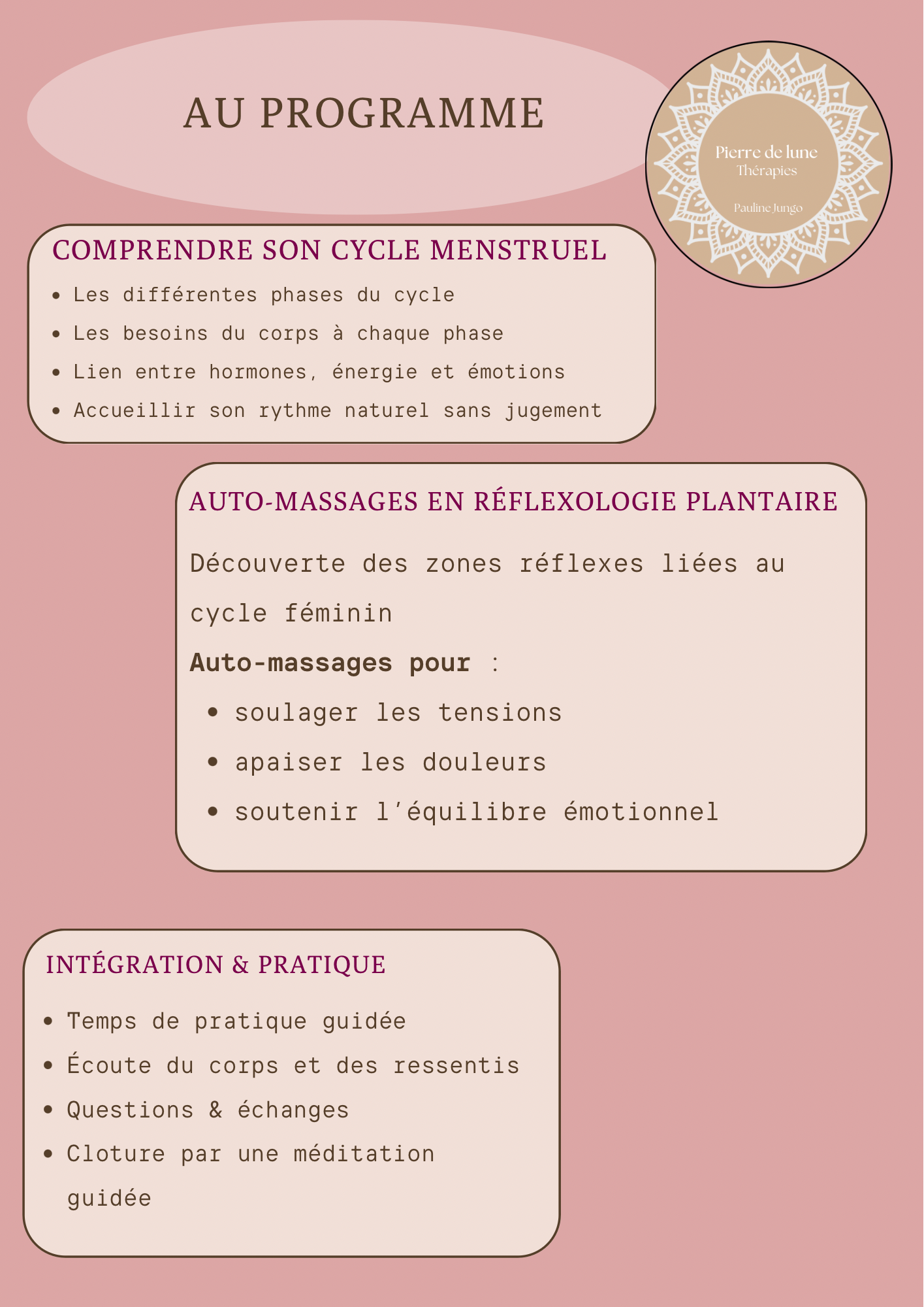 Flyer atelier cycle féminin page 2